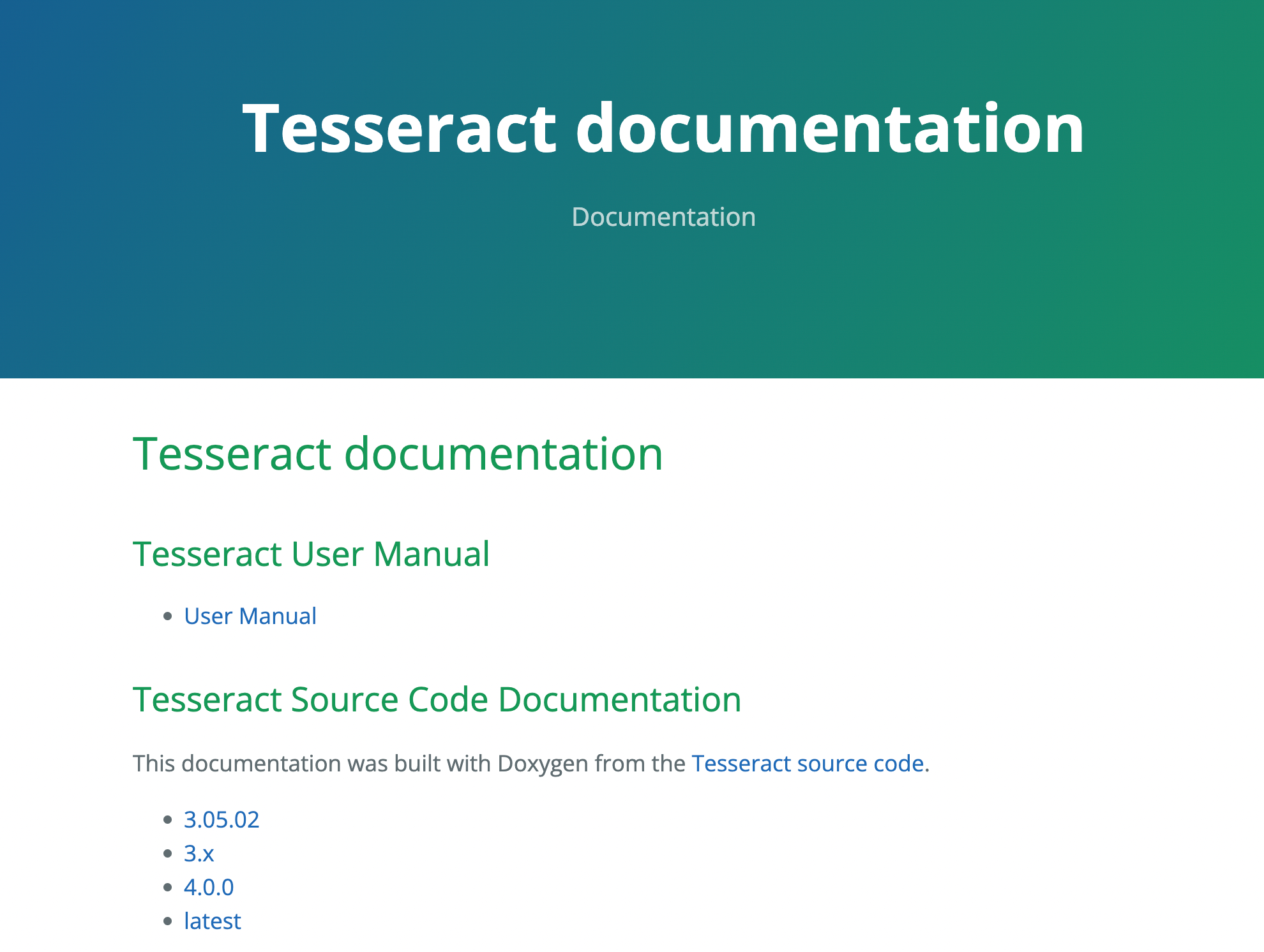 Tesseract OCR