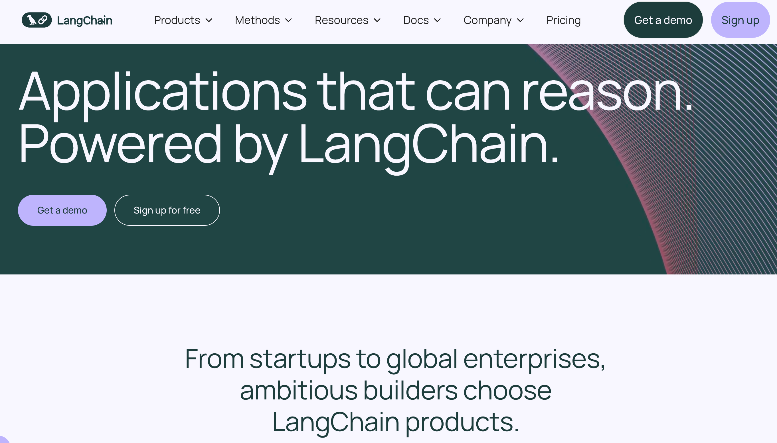 Langchain homepage